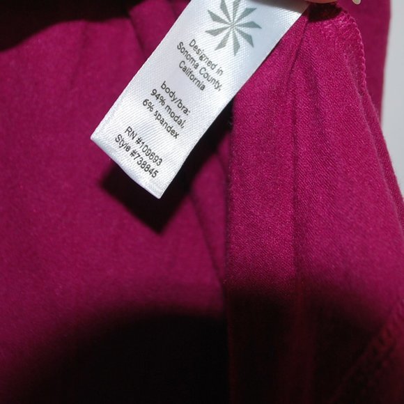 Athleta Tank, Built-in Shelf Bra, Burgundy - Picture 8 of 8